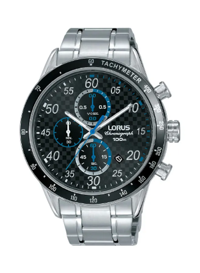 LORUS ساعة يد رياضية من الستانلس ستيل كرونوغراف للرجال RM333EX9.5