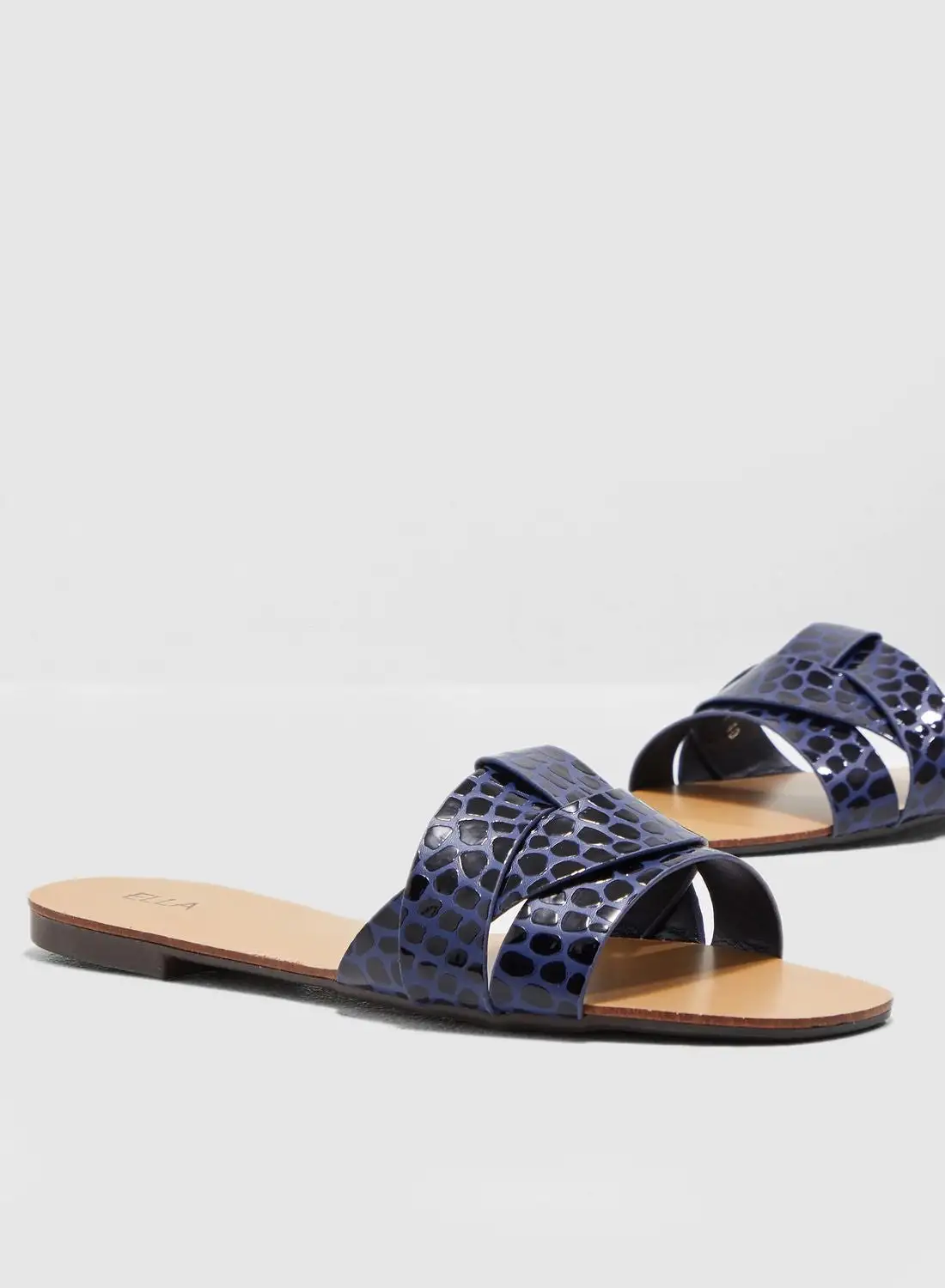 ELLA Woven Design Flat Sandal