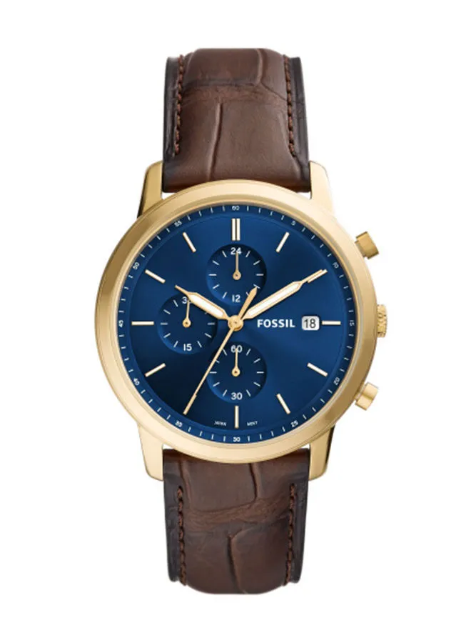 FOSSIL Men's Analog Leather Wrist Watch - FS5942 - 42 mm