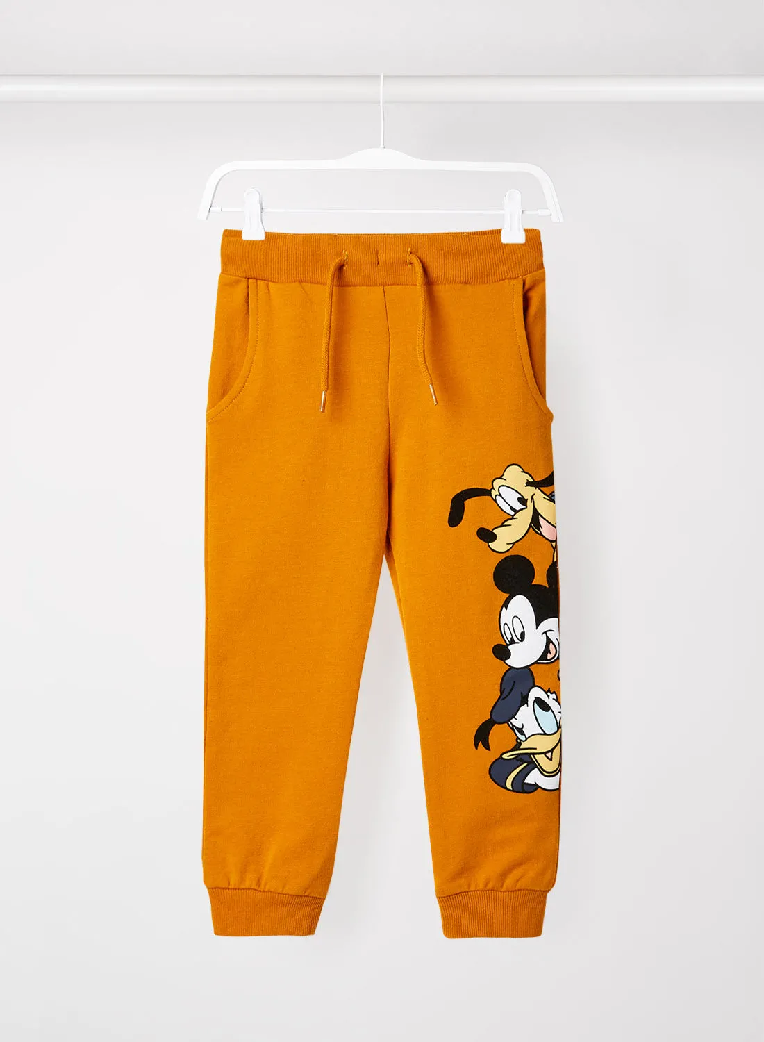 NAME IT Baby/Kids Mickey Print Sweatpants Orange