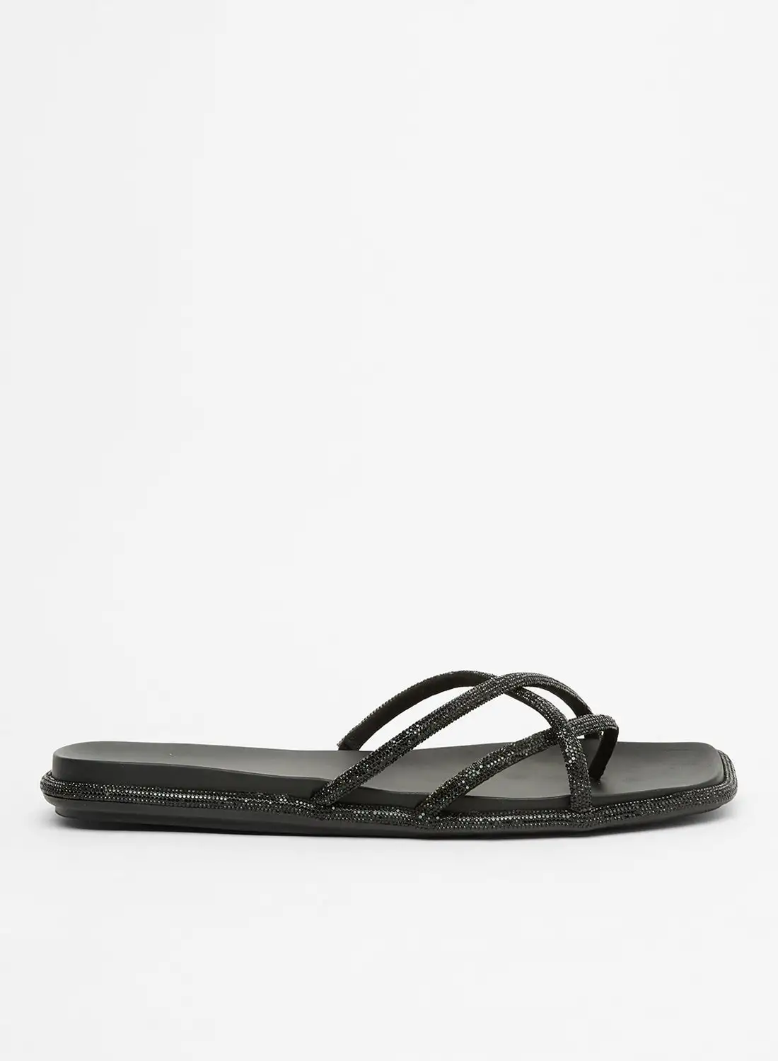 ALDO Aseago Flat Sandals Black