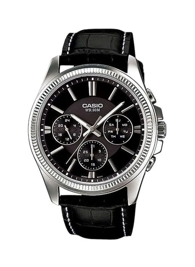 CASIO Men's Water Resistant Analog Watch MTP-1375L-1AVDF - 35 mm - Black