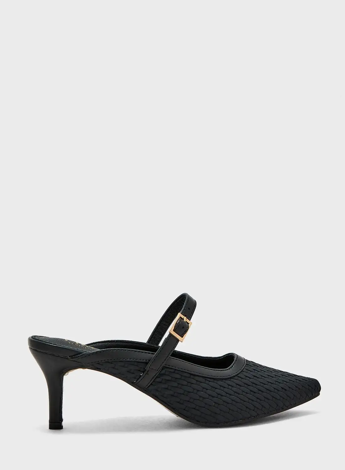 ELLA Structured Pointed Heeled Mule
