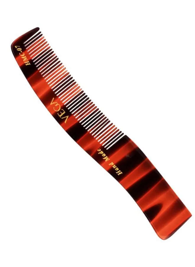 Vega Women's Dressing Comb Black/Red 14 x 4cm