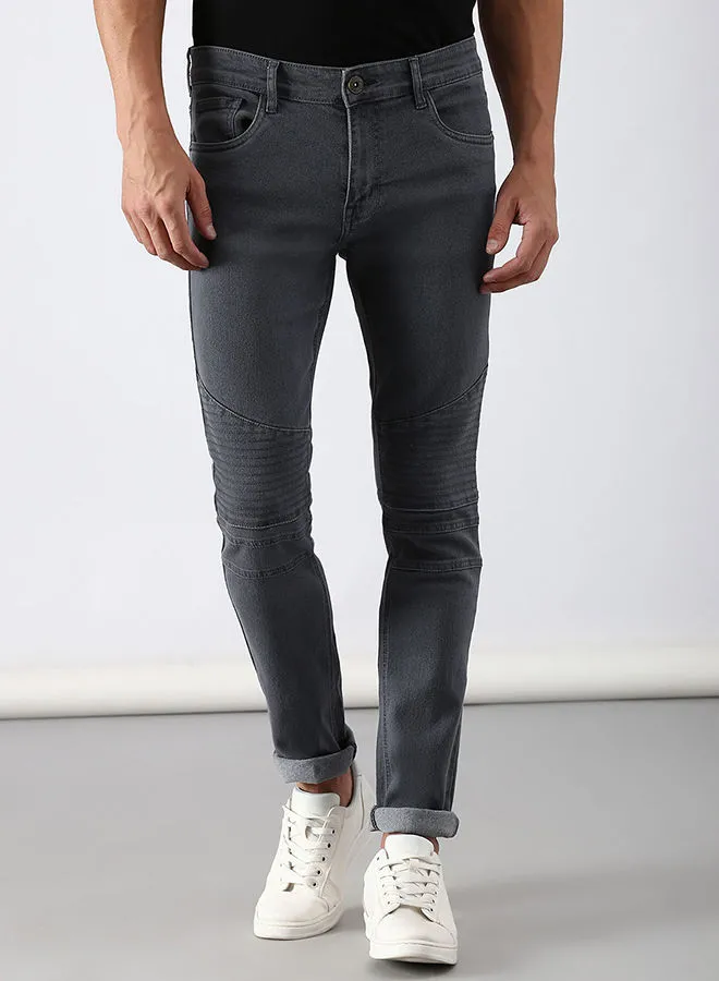 ABOF Casual Tapered Jeans Grey Wash