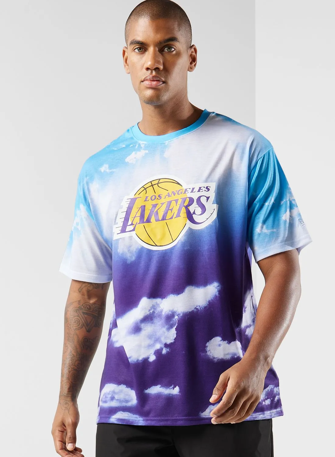NEW ERA Los Angeles Lakers Aop Oversized T-Shirt