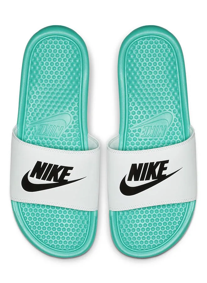 Nike Benassi JDI Rubber Slides Blue