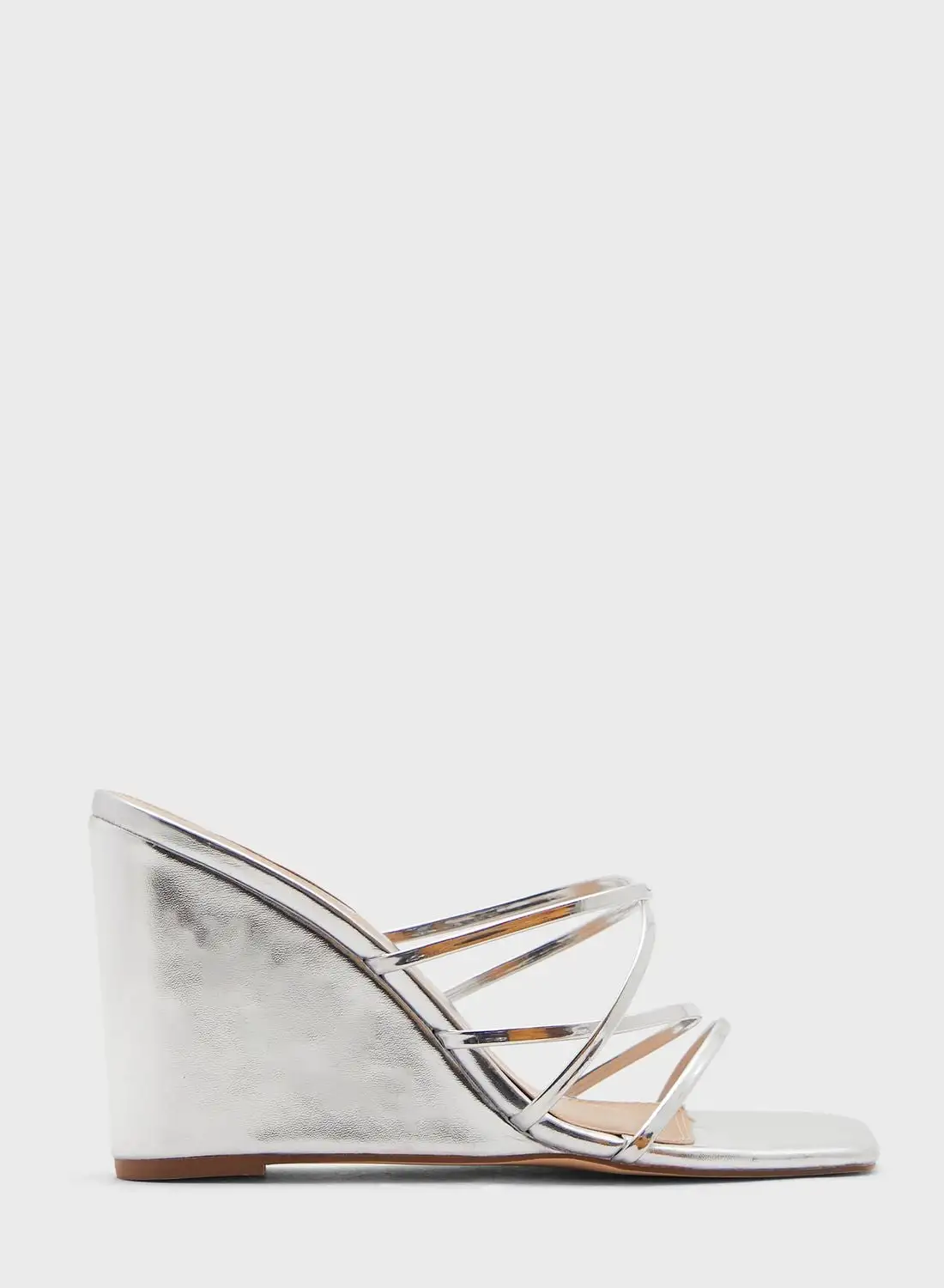 TOPSHOP Rocco Strappy Heeled Wedge Sandals