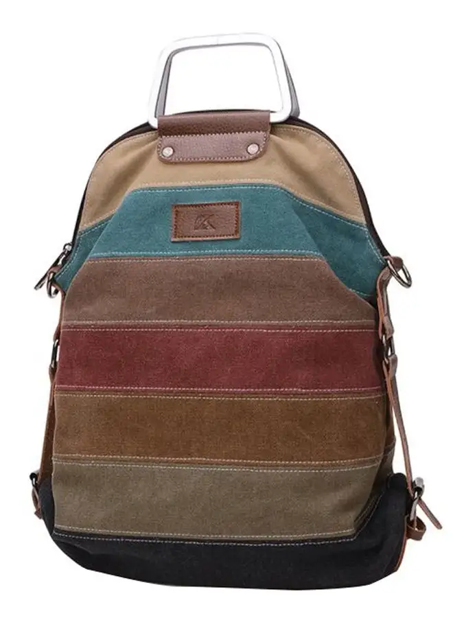 Generic Retro Shoulder Backpack Bag Multicolour