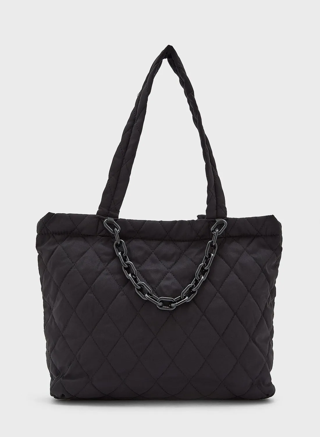 Ginger Quilted Nylon Tote Bag