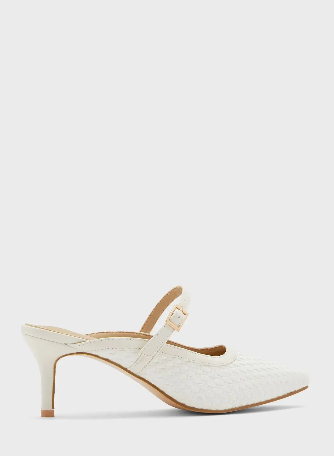 ELLA Structured Pointed Heeled Mule