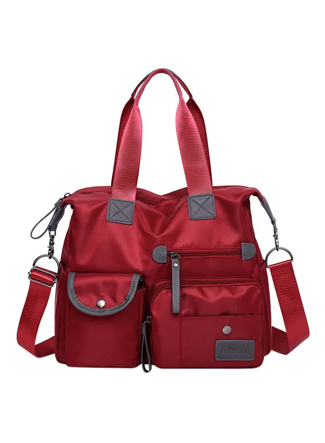 Generic Canvas Shoulder Bag Red