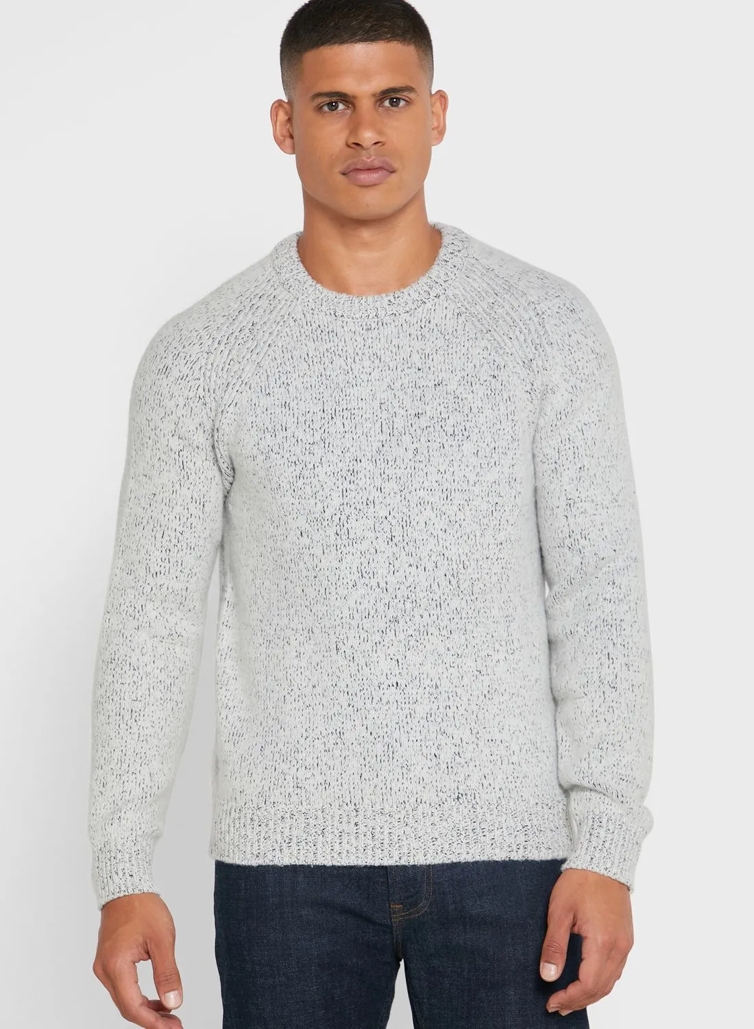 Mango Man Textured Sweater