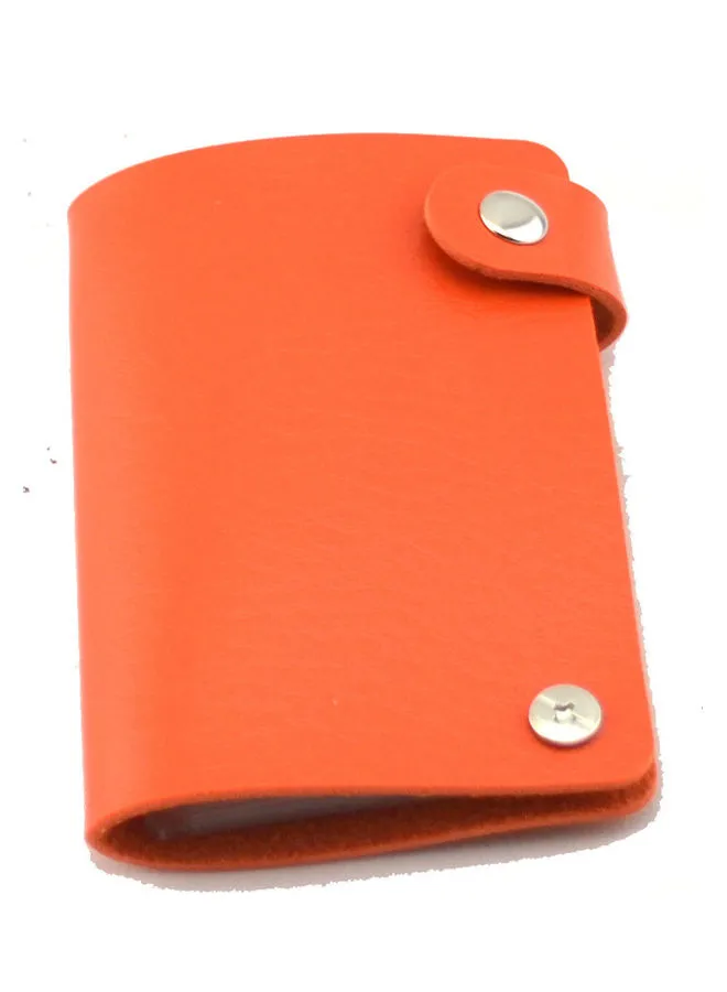 Generic حقيبة كلاتش للبطاقات الائتمانية والبطاقات باللون البرتقالي