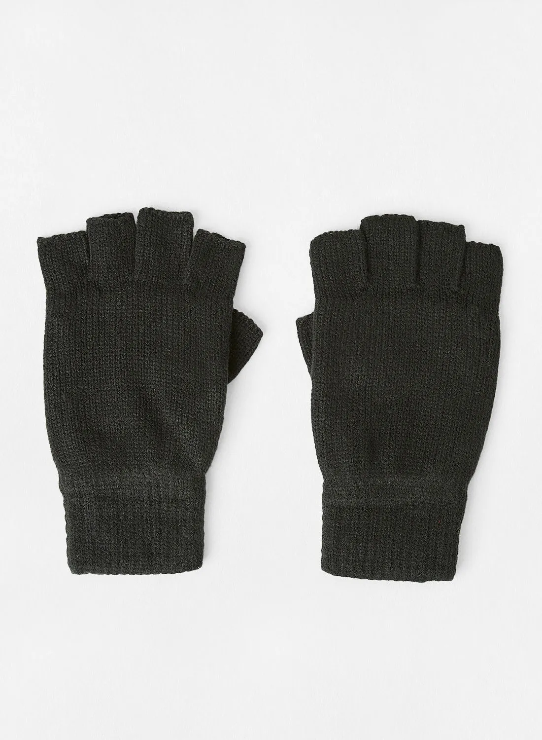 ONLY & SONS No-Finger Knitted Gloves Black