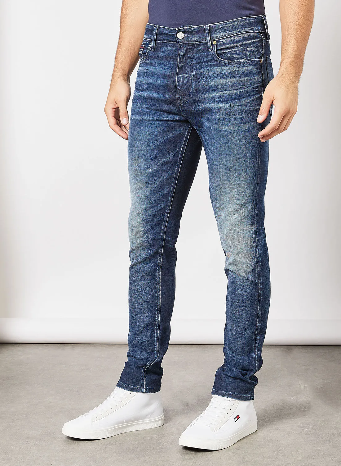 TOMMY JEANS Skinny Faded Jeans Blue