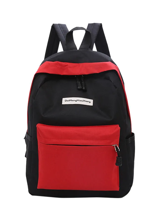 Generic Zipper Closure Backpack Black/Red