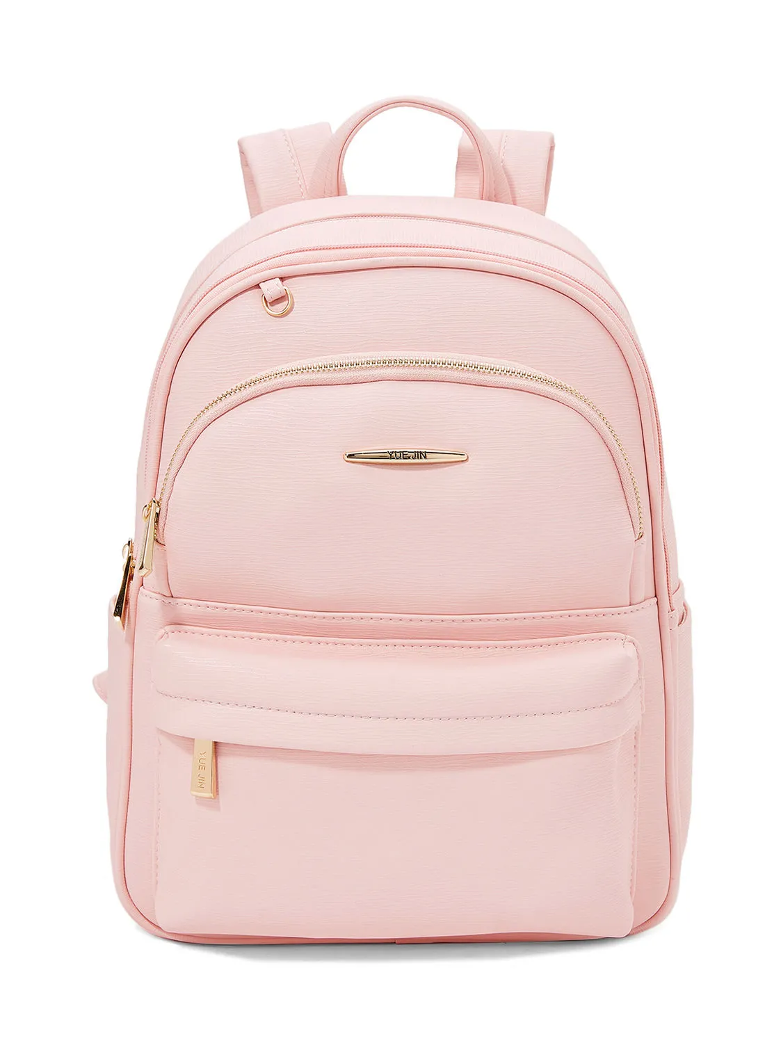 YUEJIN Faux Leather Backpack Pink