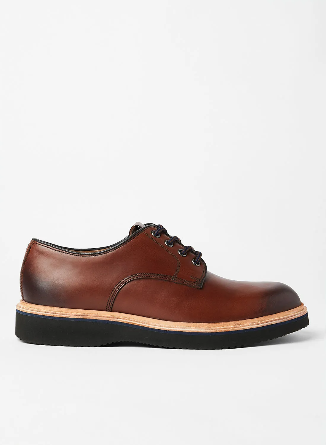 Ted Baker Wedge Sole Derby Shoes Brown