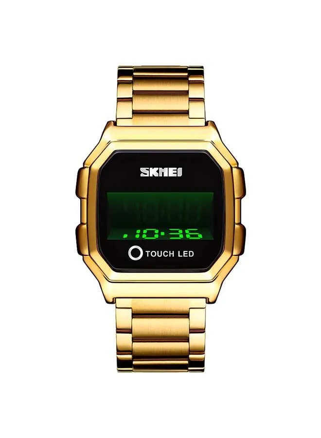 SKMEI Men's 1650 LED Digital Sports Military Touch Screen Waterproof Watch - 42 mm - Gold