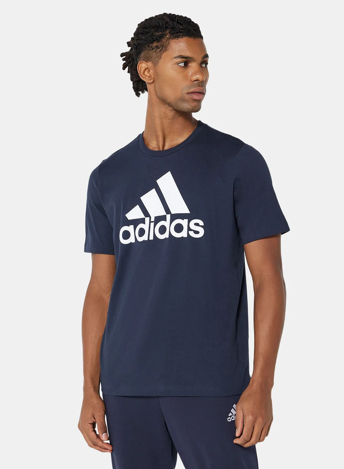 Adidas Essentials Big Logo T-Shirt Legend Ink/White