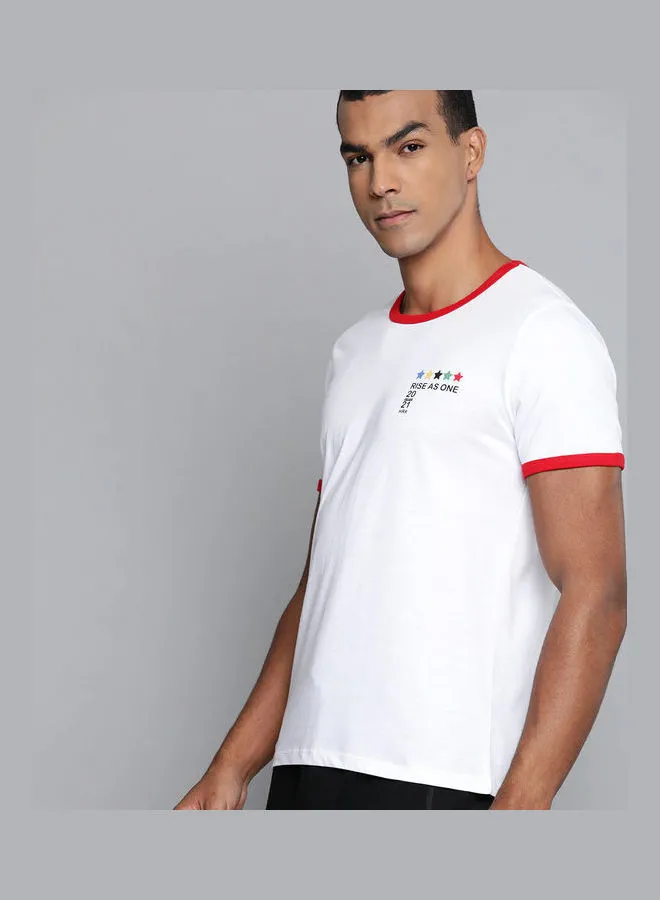 HRX by Hrithik Roshan Graphic Print Crew Neck T-Shirt White