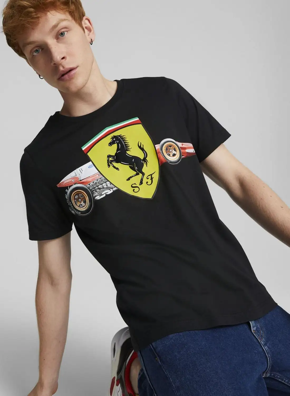 PUMA Ferrari Race Heritage Big Shield T-Shirt