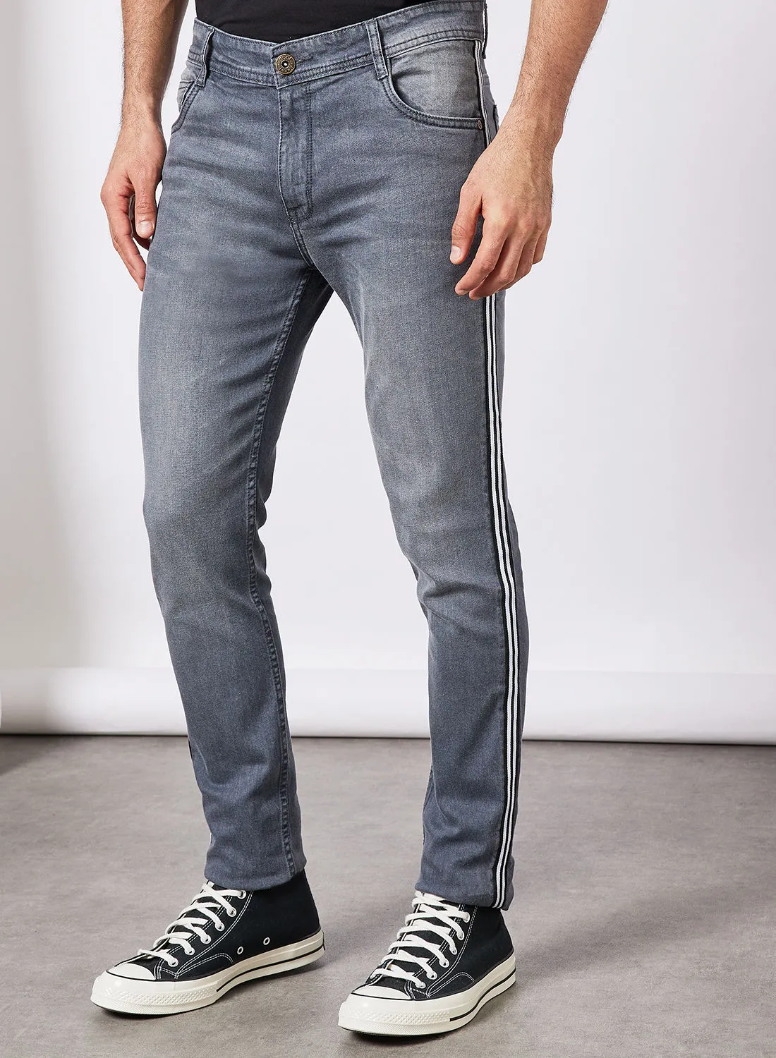 ABOF Slim Fit Jeans Grey1
