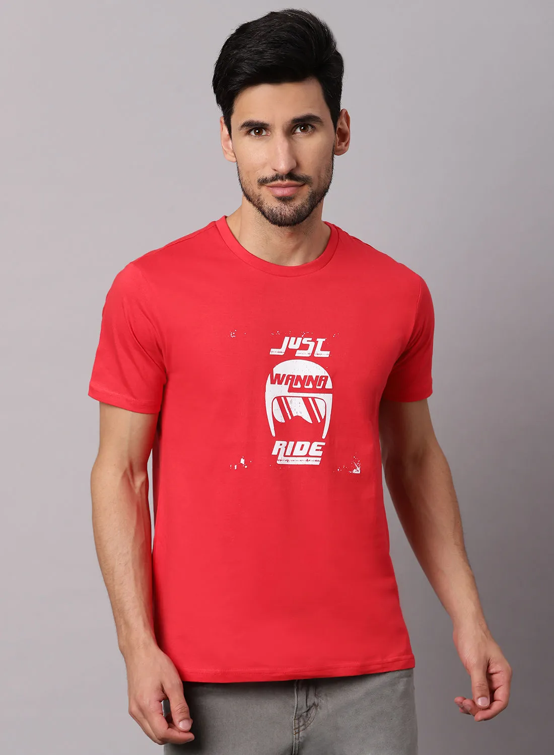 OFFROAD Casual Graphic T-Shirt Red