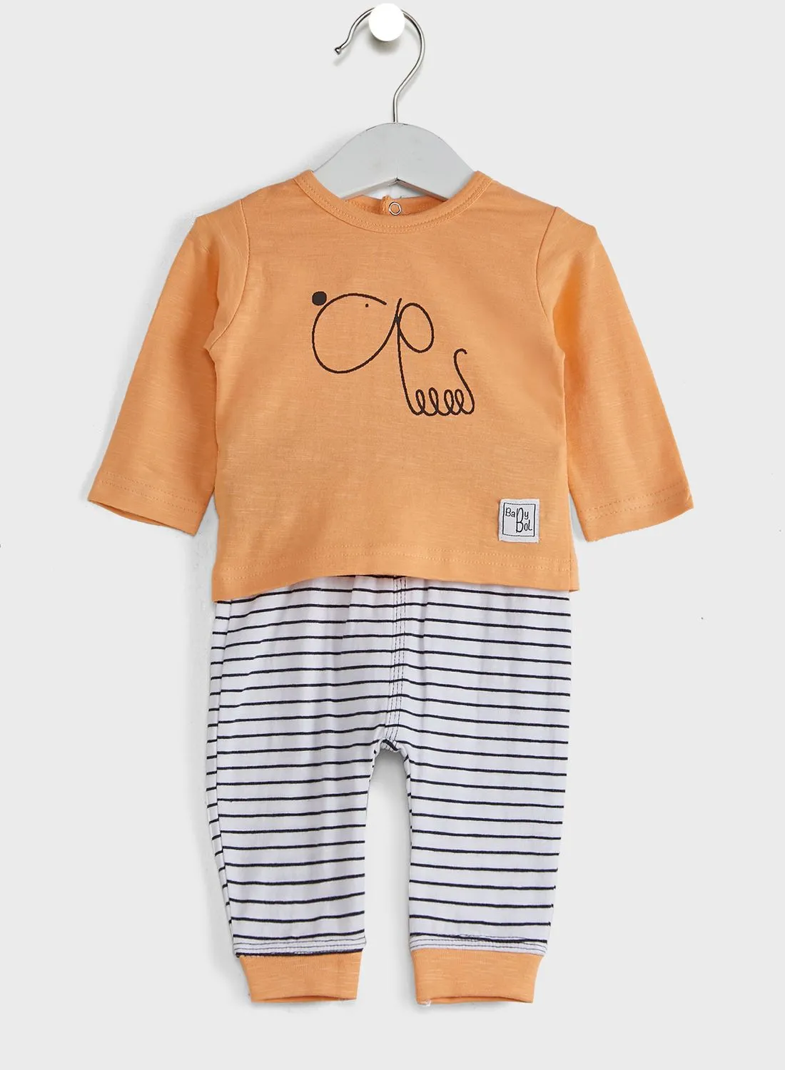 Babybol Infant Graphic T-Shirt + Pyjama Set