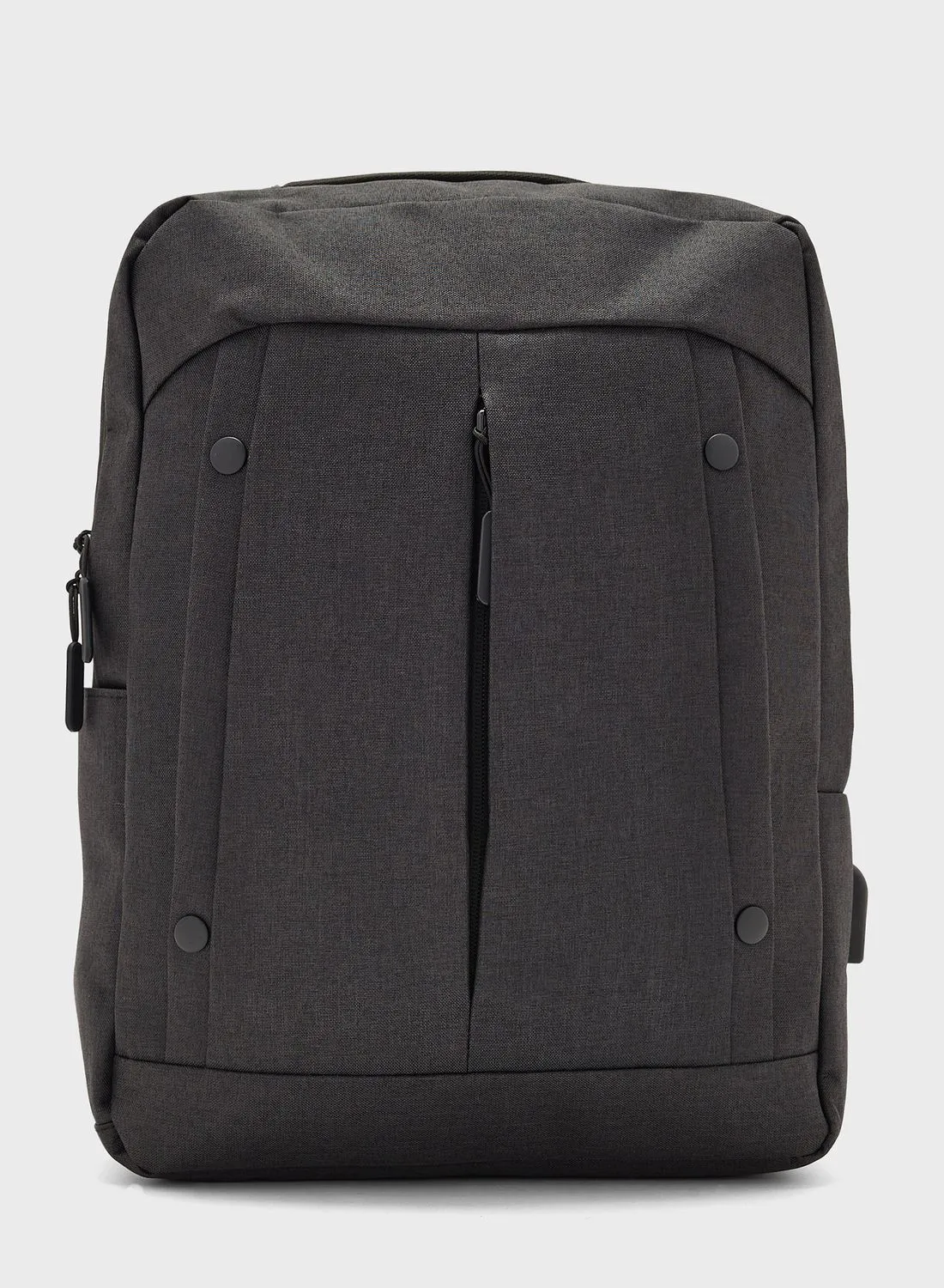 Robert Wood Padded Backpack With Laptop Sleeve And Usb Port