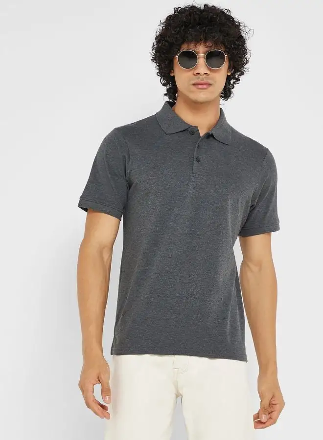 Seventy Five Basics Essential Pique Polo Shirt