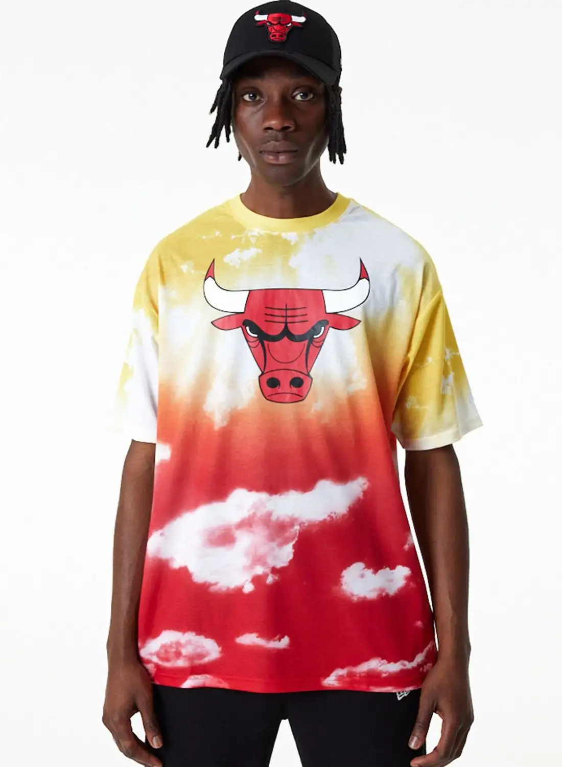NEW ERA Chicago Bulls Aop Oversized T-Shirt