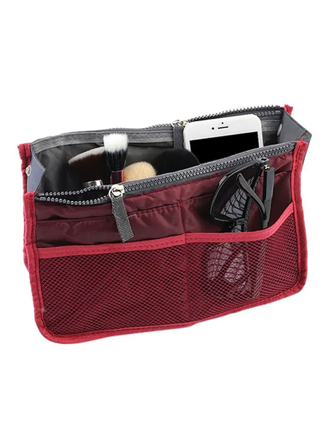 OUTAD Multifunction Polyester Cosmetic Case Red