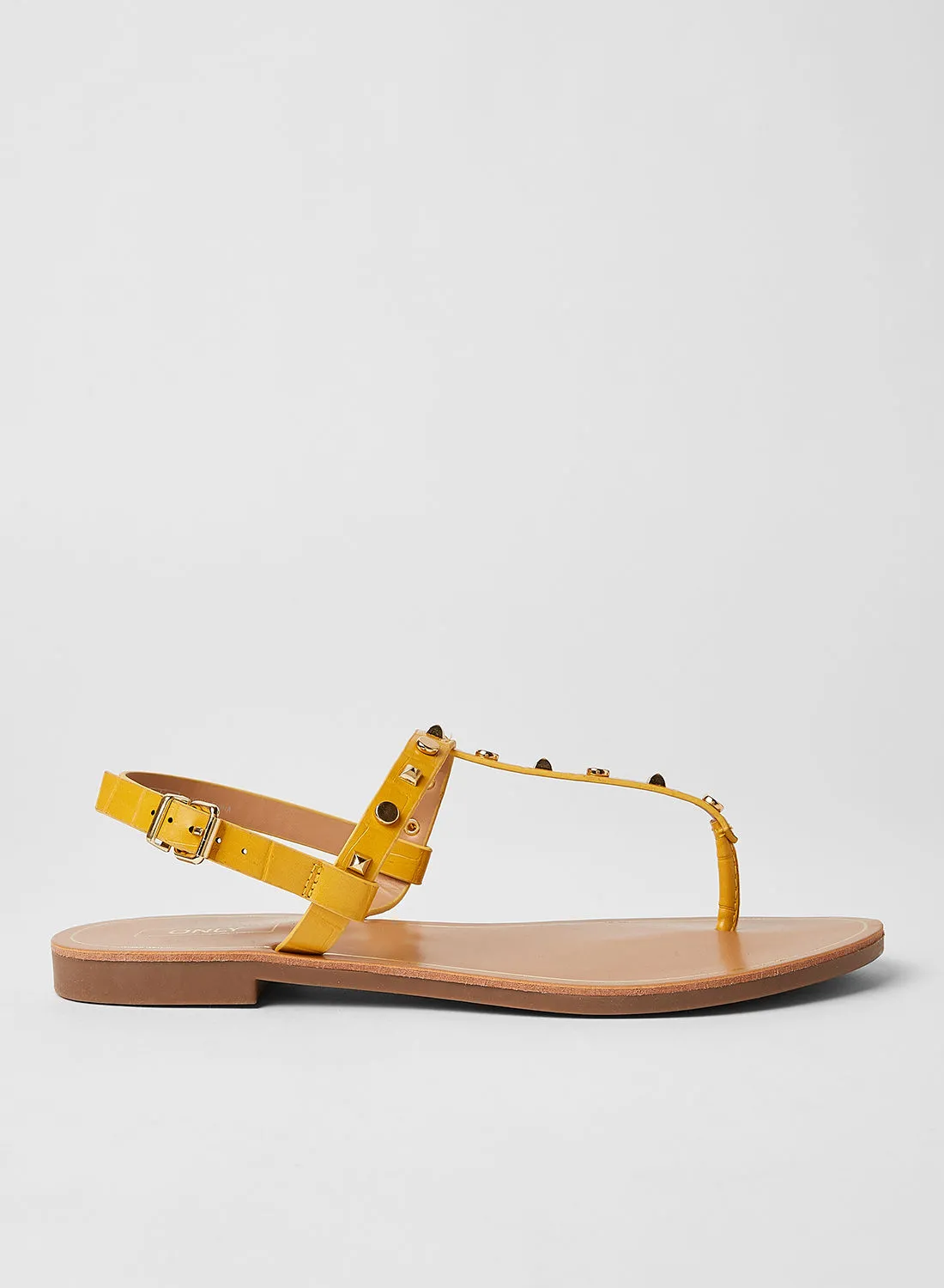 ONLY Embellished Strap Sandals Sunshine