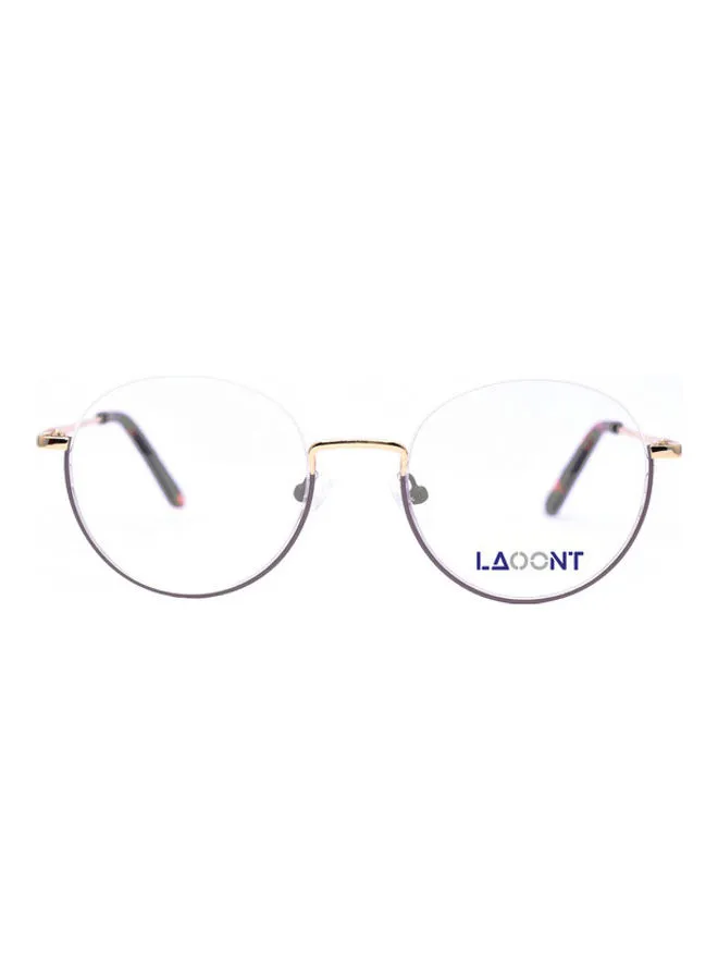 LAOONT Round Semi-Rimless Eyeglass Frame