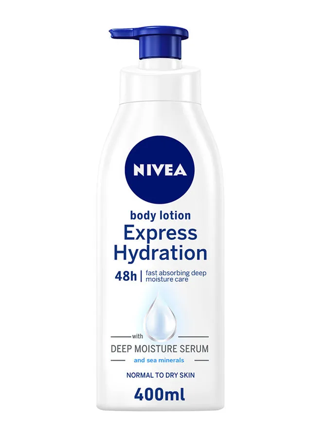 Nivea Express Hydration Body Lotion, Sea Minerals, Normal To Dry Skin 400ml
