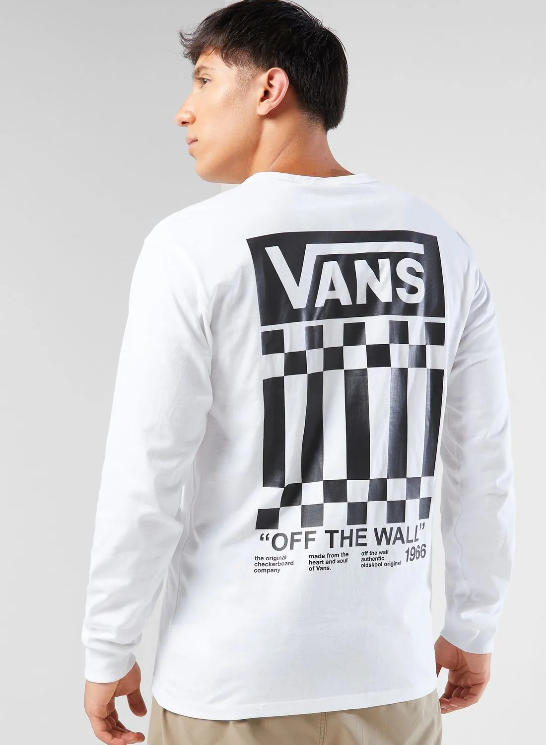VANS Off The Wall Check Graphic  T-Shirt