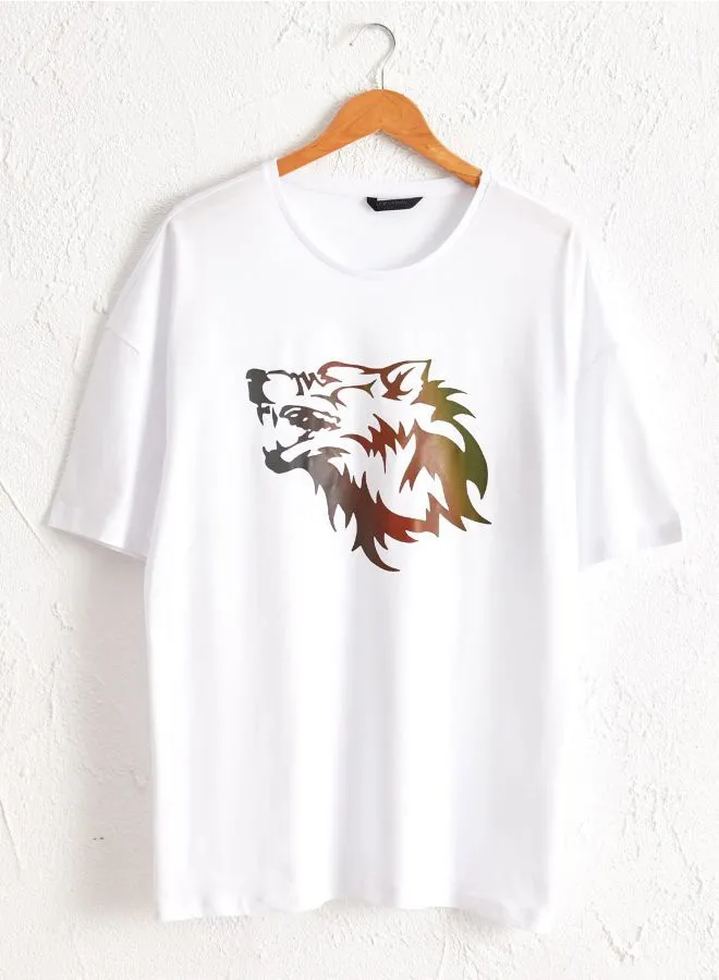LC WAIKIKI Printed T-Shirt White/Black/Red