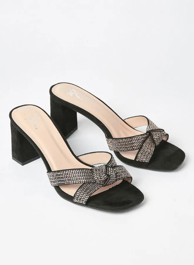 Jove Fashionable Casual Heeled Sandals Silver/Rose Gold