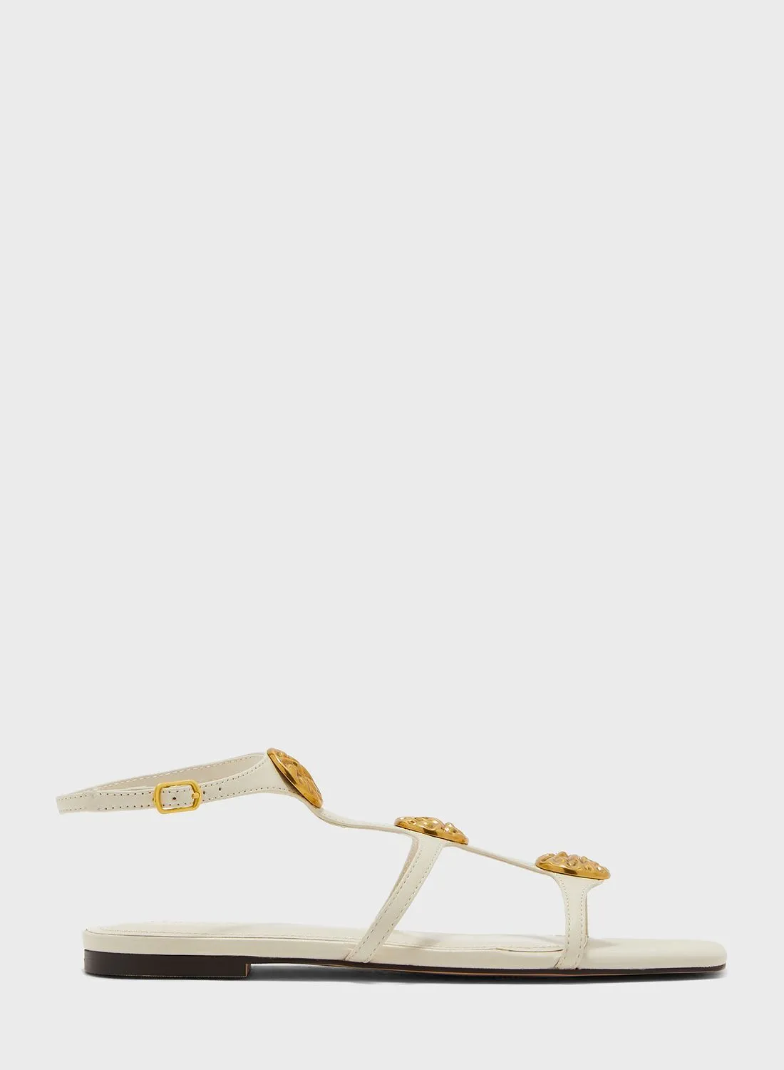 Ted Baker Radishy Gold Coin Flat Sandals