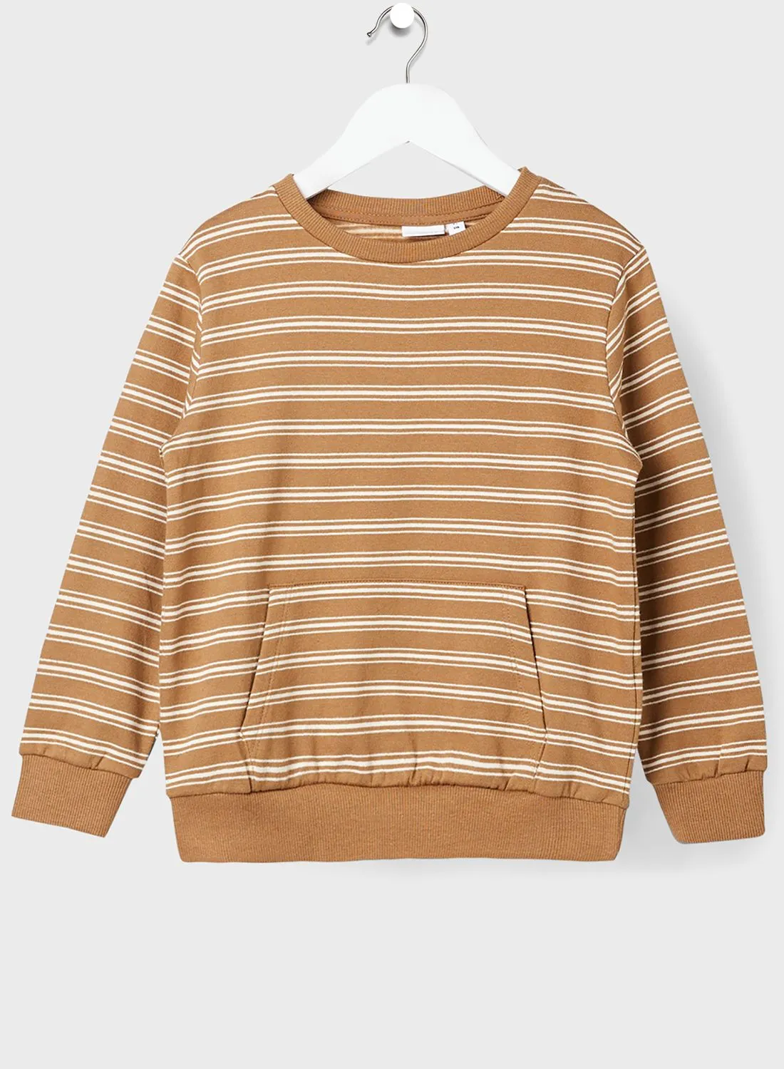 NAME IT Kids Stripe Long Sleeve Sweatshirt