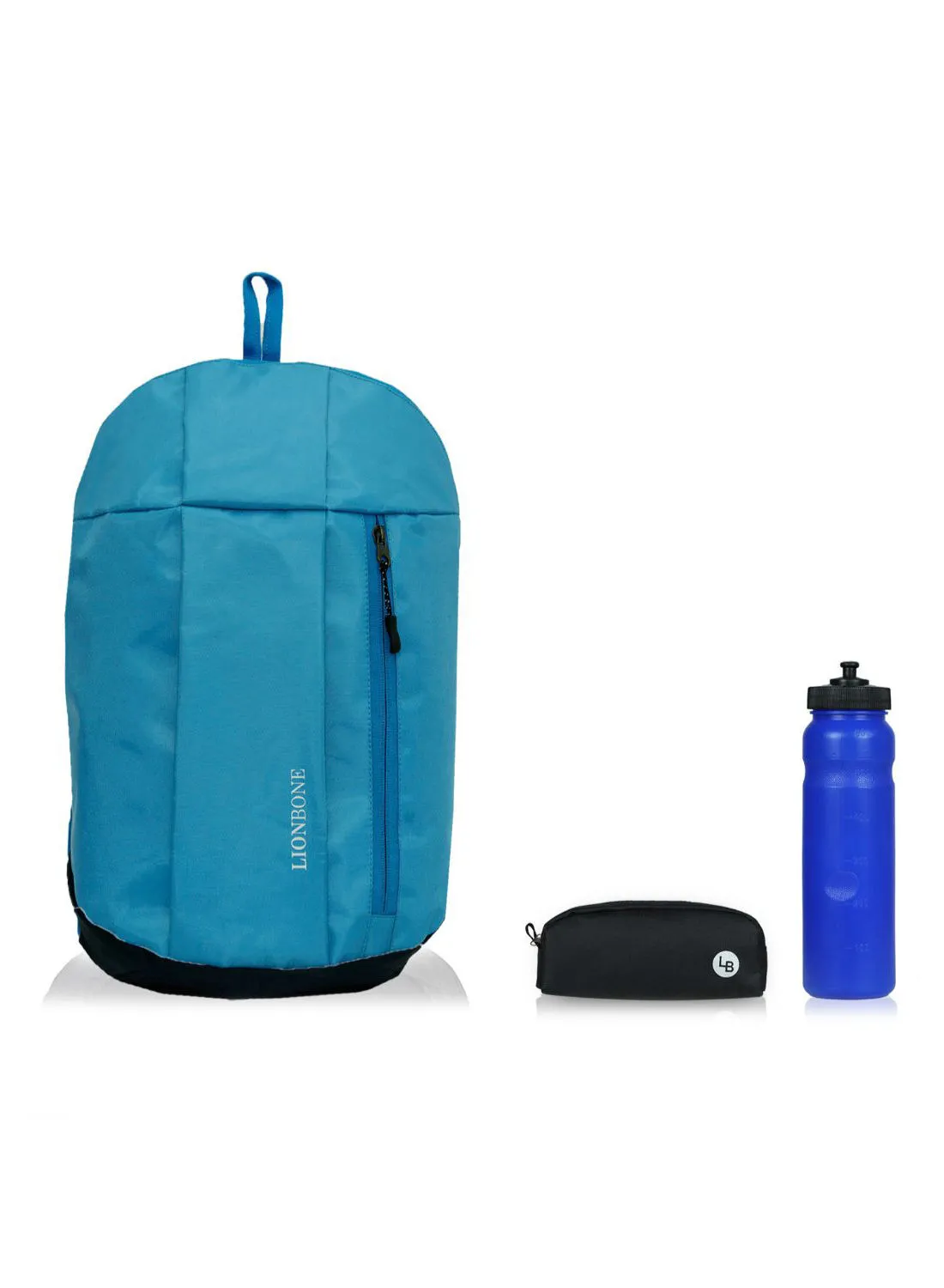 LIONBONE Logo Printed Backpack With Sipper And Pouch Blue