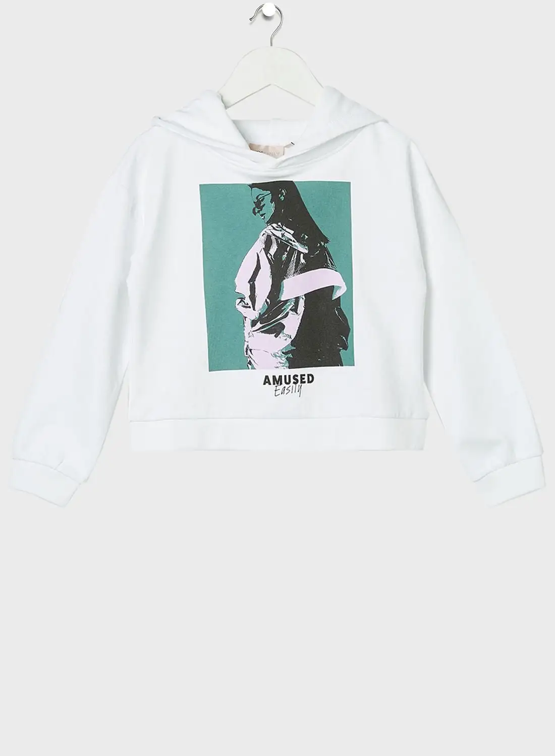 ONLY Kids Graphic Print Hoodie