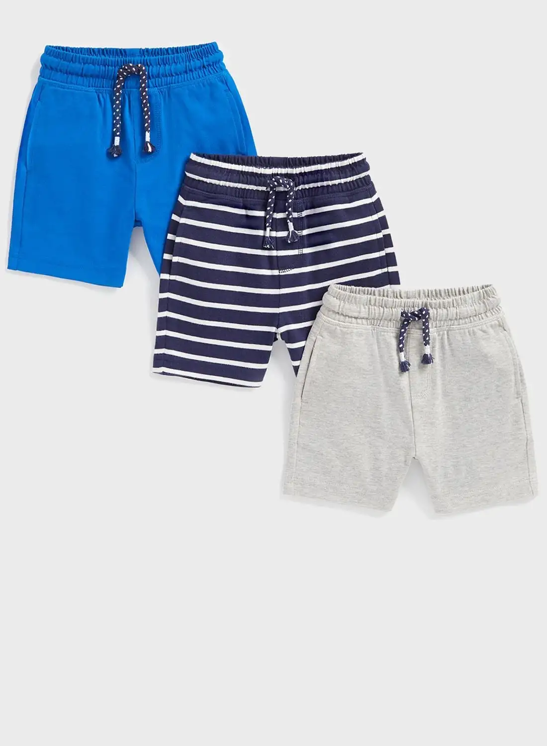 mothercare Kids 3 Pack Striped Shorts