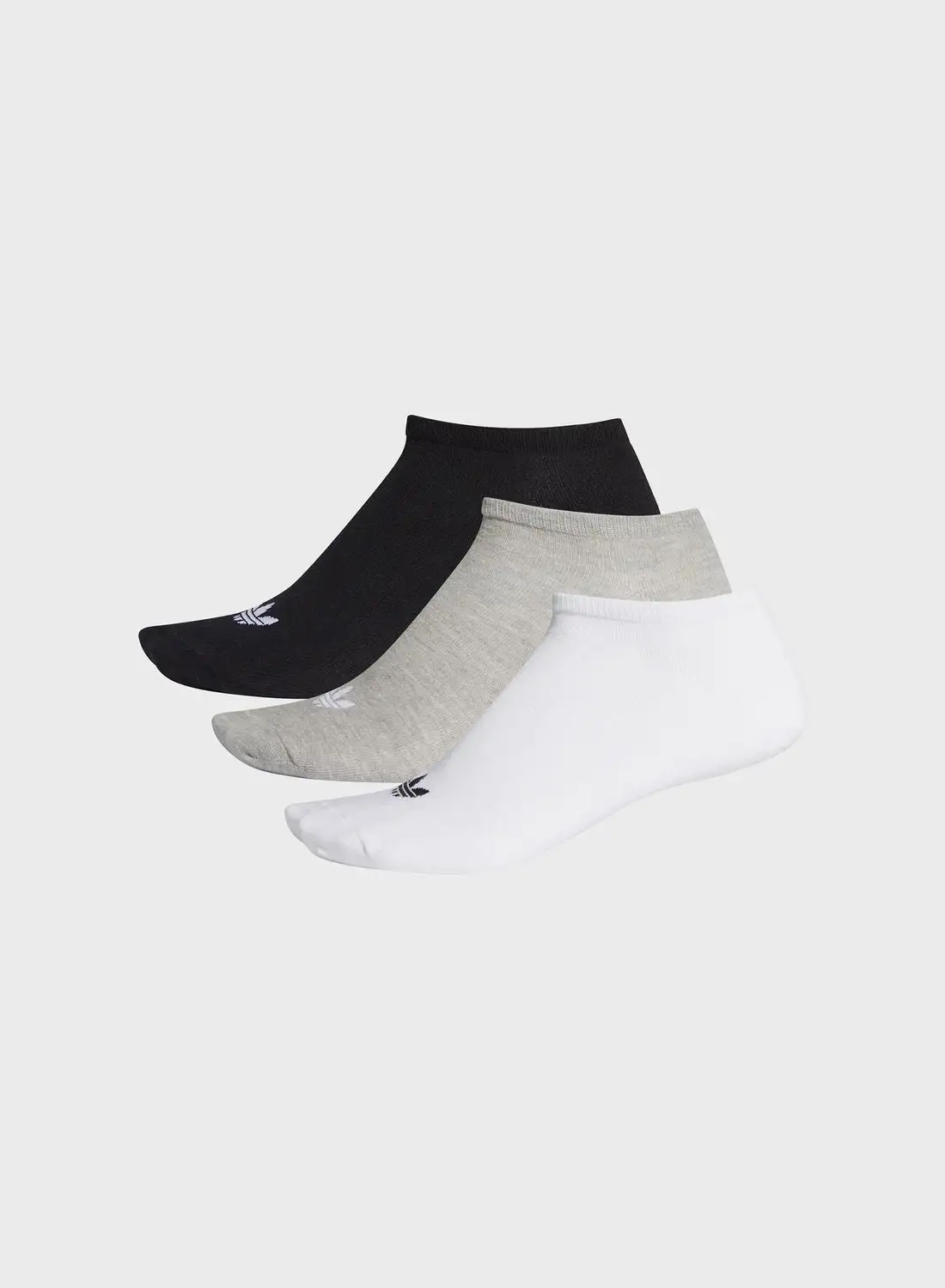 adidas Originals 3 Pack Trefoil Liner Adicolor Casual Unisex No Show Socks