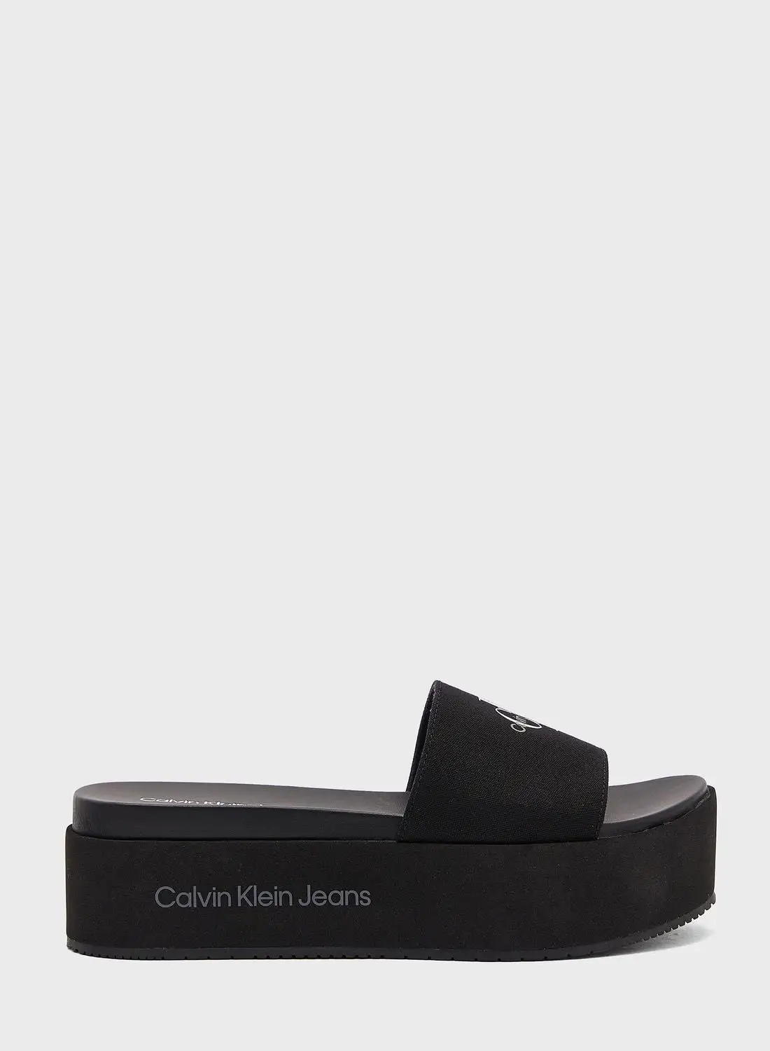 Calvin Klein Jeans Platform Monogram Sandals