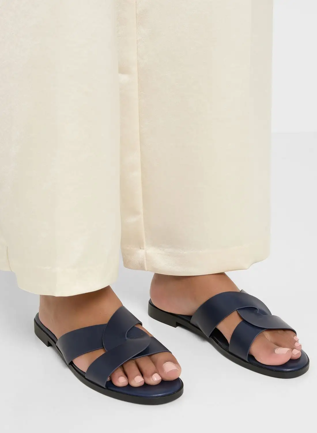 Khizana Interwoven Strap Flat Sandal
