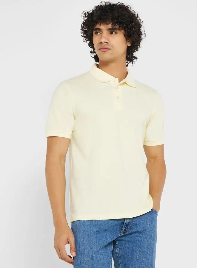 Seventy Five Basics Essential Pique Polo Shirt