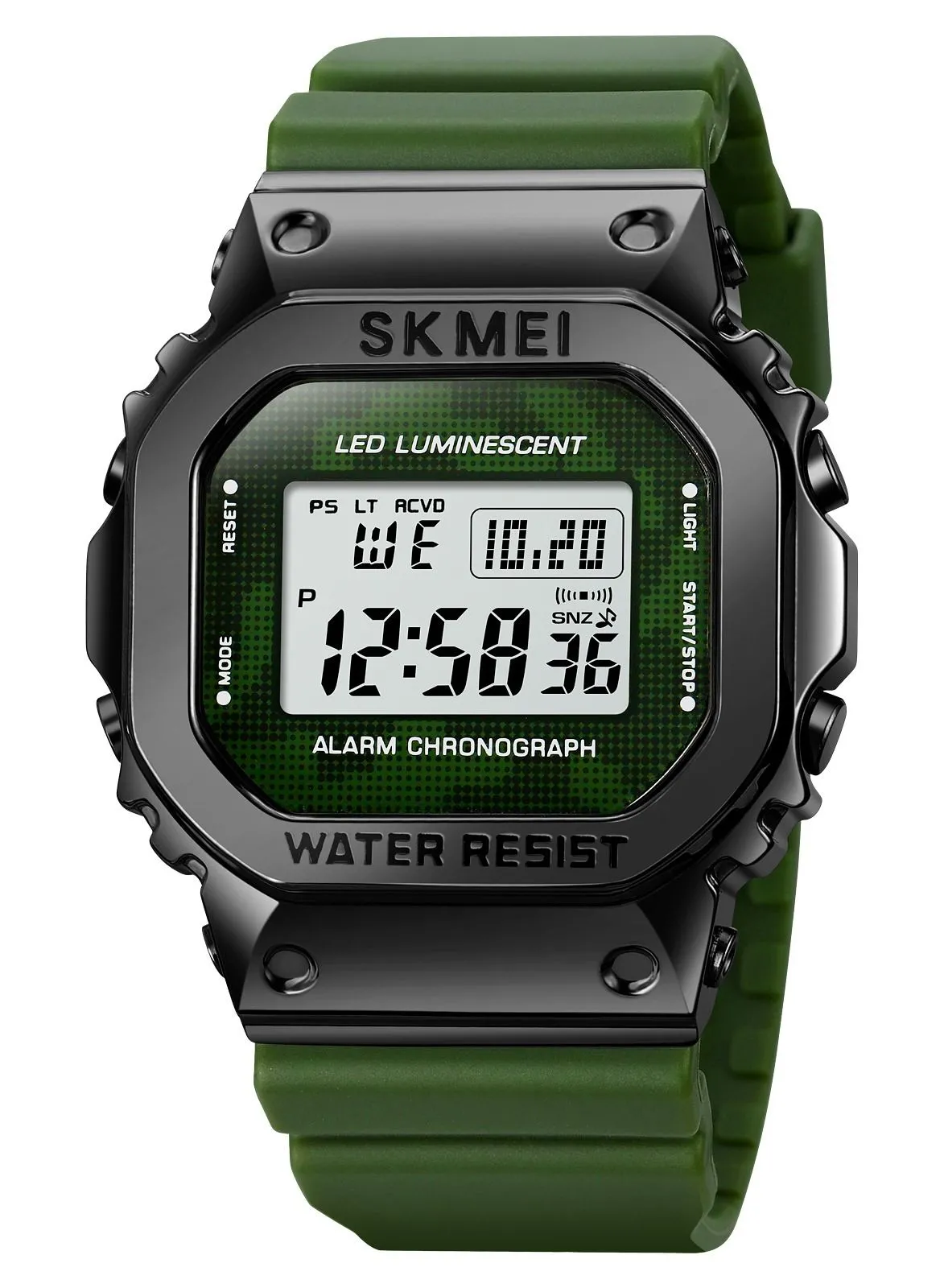 SKMEI Watches For Men Fashion Outdoor Sports Multifunction Alarm 5Bar Waterproof Digital Watch 1851